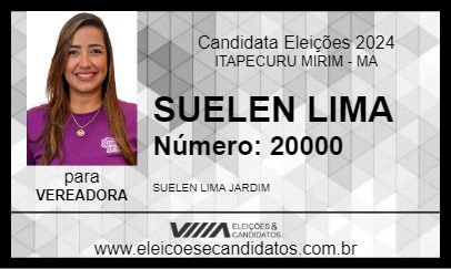 Candidato SUELEN LIMA 2024 - ITAPECURU MIRIM - Eleições