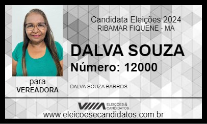 Candidato DALVA SOUZA 2024 - RIBAMAR FIQUENE - Eleições