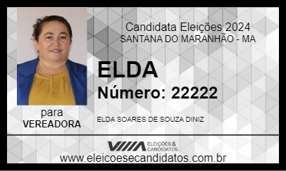 Candidato ELDA 2024 - SANTANA DO MARANHÃO - Eleições