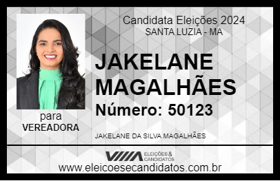 Candidato JAKELANE MAGALHÃES 2024 - SANTA LUZIA - Eleições