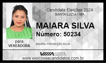 Candidato MAIARA SILVA 2024 - SANTA LUZIA - Eleições