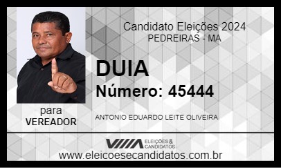 Candidato DUIA 2024 - PEDREIRAS - Eleições