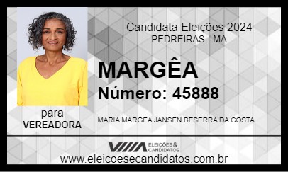 Candidato MARGÊA 2024 - PEDREIRAS - Eleições