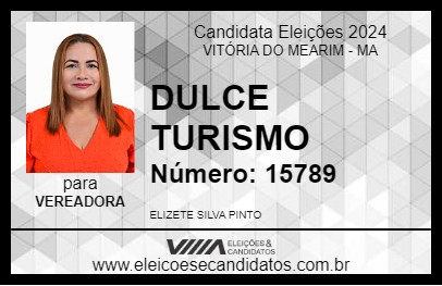 Candidato DULCE TURISMO 2024 - VITÓRIA DO MEARIM - Eleições