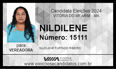 Candidato NILDILENE 2024 - VITÓRIA DO MEARIM - Eleições