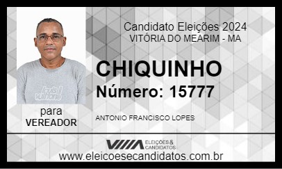 Candidato CHIQUINHO 2024 - VITÓRIA DO MEARIM - Eleições