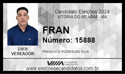 Candidato FRAN 2024 - VITÓRIA DO MEARIM - Eleições