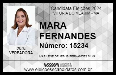 Candidato MARA FERNANDES 2024 - VITÓRIA DO MEARIM - Eleições