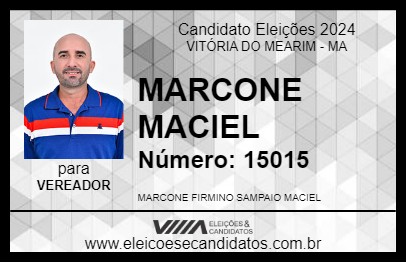 Candidato MARCONE MACIEL 2024 - VITÓRIA DO MEARIM - Eleições