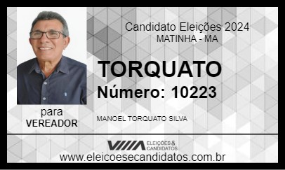 Candidato TORQUATO 2024 - MATINHA - Eleições