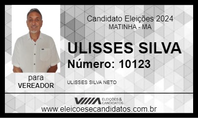 Candidato ULISSES SILVA 2024 - MATINHA - Eleições