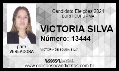 Candidato VICTORIA SILVA 2024 - BURITICUPU - Eleições