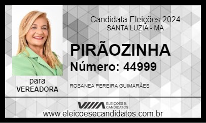 Candidato PIRÃOZINHA 2024 - SANTA LUZIA - Eleições