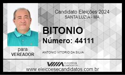 Candidato BITONIO 2024 - SANTA LUZIA - Eleições