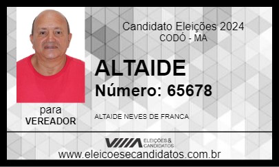 Candidato ALTAIDE 2024 - CODÓ - Eleições