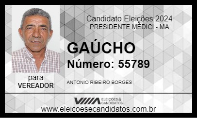 Candidato GAÚCHO 2024 - PRESIDENTE MÉDICI - Eleições