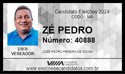 Candidato ZÉ PEDRO 2024 - CODÓ - Eleições