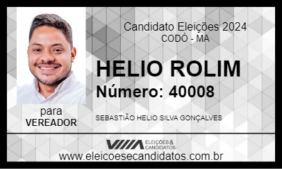 Candidato HELIO ROLIM 2024 - CODÓ - Eleições