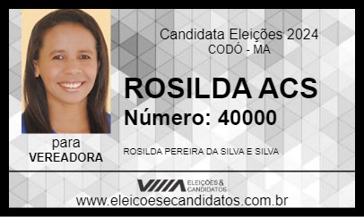 Candidato ROSILDA ACS 2024 - CODÓ - Eleições