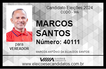 Candidato MARCOS SANTOS 2024 - CODÓ - Eleições