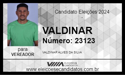 Candidato VALDINAR 2024 - CAXIAS - Eleições