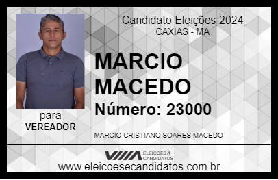 Candidato MARCIO MACEDO 2024 - CAXIAS - Eleições