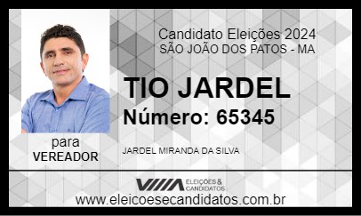 Candidato TIO JARDEL 2024 - SÃO JOÃO DOS PATOS - Eleições