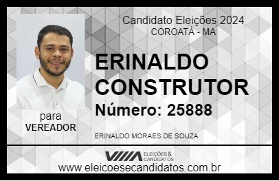 Candidato ERINALDO CONSTRUTOR 2024 - COROATÁ - Eleições