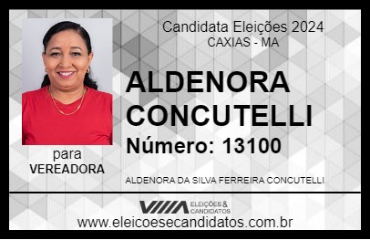 Candidato ALDENORA CONCUTELLI 2024 - CAXIAS - Eleições