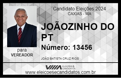 Candidato JOÃOZINHO DO PT 2024 - CAXIAS - Eleições