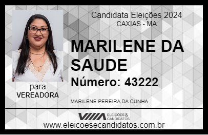 Candidato MARILENE DA SAUDE 2024 - CAXIAS - Eleições