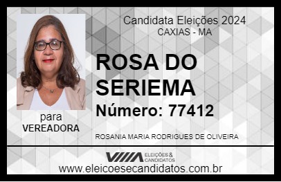 Candidato ROSA DO SERIEMA 2024 - CAXIAS - Eleições