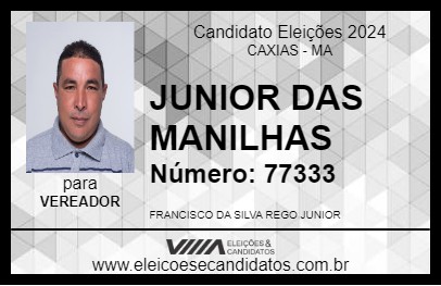 Candidato JUNIOR DAS MANILHAS 2024 - CAXIAS - Eleições