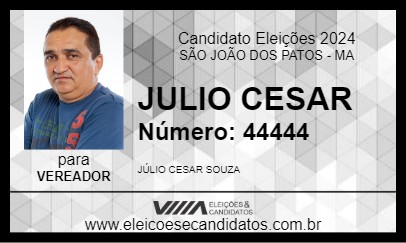 Candidato JULIO CESAR 2024 - SÃO JOÃO DOS PATOS - Eleições