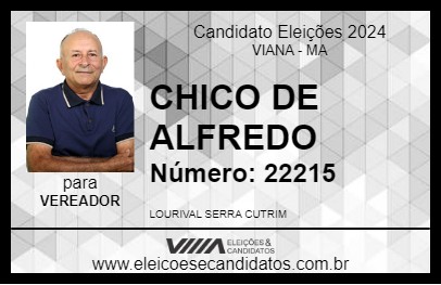 Candidato CHICO DE ALFREDO 2024 - VIANA - Eleições