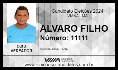 Candidato ALVARO FILHO 2024 - VIANA - Eleições