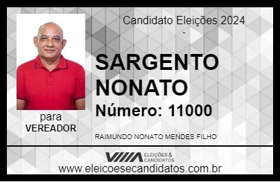 Candidato SARGENTO NONATO 2024 - VIANA - Eleições