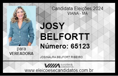 Candidato JOSY BELFORTT 2024 - VIANA - Eleições