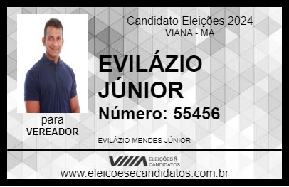 Candidato EVILÁZIO JÚNIOR 2024 - VIANA - Eleições