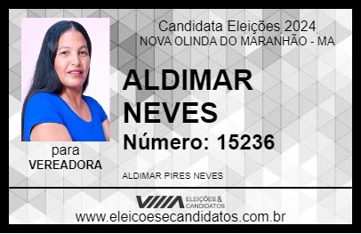 Candidato ALDIMAR NEVES 2024 - NOVA OLINDA DO MARANHÃO - Eleições