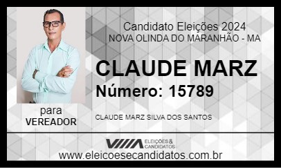 Candidato CLAUDE MARZ 2024 - NOVA OLINDA DO MARANHÃO - Eleições