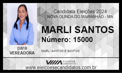 Candidato MARLI SANTOS 2024 - NOVA OLINDA DO MARANHÃO - Eleições