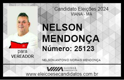 Candidato NELSON MENDONÇA 2024 - VIANA - Eleições