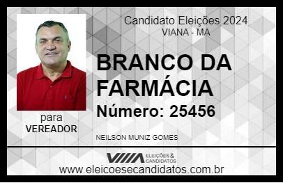 Candidato BRANCO DA FARMÁCIA 2024 - VIANA - Eleições