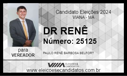 Candidato DR RENÊ 2024 - VIANA - Eleições