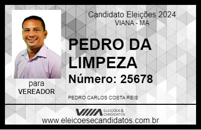 Candidato PEDRO DA LIMPEZA 2024 - VIANA - Eleições