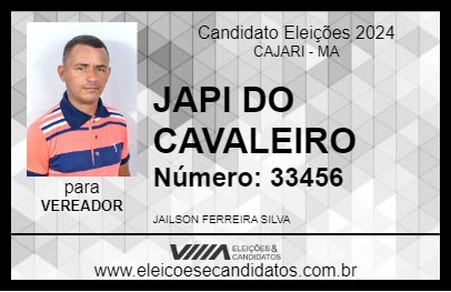 Candidato JAPI DO CAVALEIRO 2024 - CAJARI - Eleições