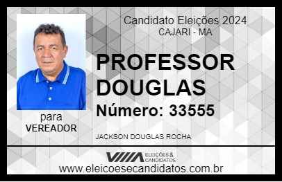 Candidato PROFESSOR DOUGLAS 2024 - CAJARI - Eleições