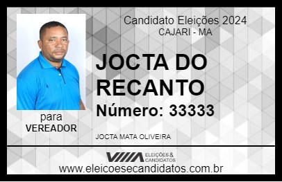 Candidato JOCTA DO RECANTO 2024 - CAJARI - Eleições