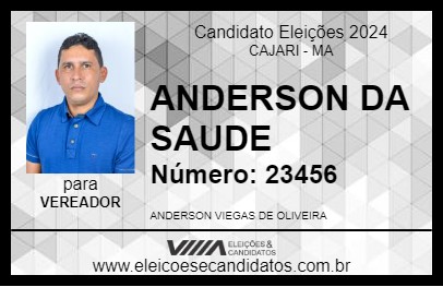 Candidato ANDERSON DA SAUDE 2024 - CAJARI - Eleições